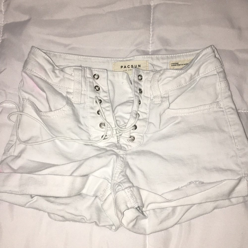 White shorts from pacsun!